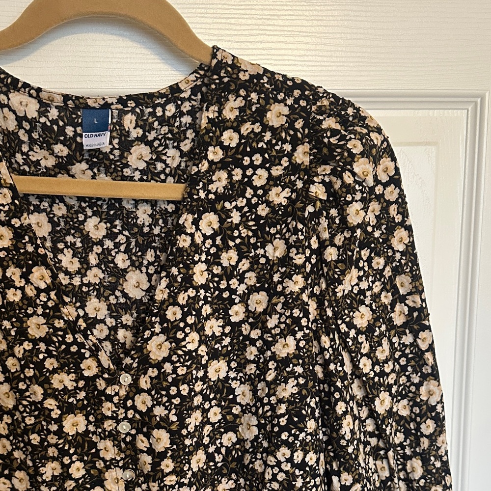 Floral Button-Up Top